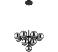Globo Lighting Grappy lampe suspendue x5 W noir-fumé 56143-13