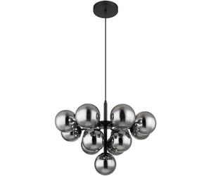 Globo Lighting Grappy lampe suspendue x5 W noir-fumé 56143-13