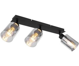 Globo Lighting Hadera plafonnier 3x15 W noir-fumé 15465-3