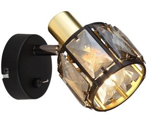 Globo Lighting Indiana applique murale 1x40 W noir-fumé-doré 54357-1B