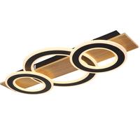 Globo Lighting Jayden plafonnier 1x50 W blanc-noir-bois 48038-50