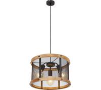 Globo Lighting Jeanie lampe suspendue 3x40 W noir-bois 15661H1