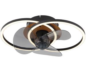 Globo Lighting Karen plafonnier 1x24 W noir-marron 03661