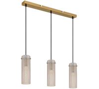 Globo Lighting Karolo lampe suspendue 3x40 W doré-ambre 15775-3H