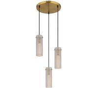 Globo Lighting Karolo lampe suspendue 3x40 W doré-ambre 15775-3HR