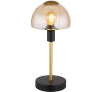 Lampe De Table Lampe De Chevet Noire Et Dorée Tactile Pour Le Salon 32 Cm