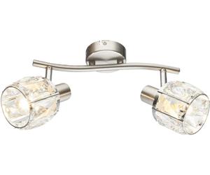 Globo Lighting Kris plafonnier 2x40 W chrome-transparent 54356-2