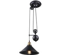 Globo Lighting Lenius lampe suspendue 1x60 W noir-doré 15053