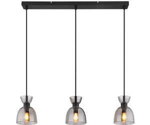 Globo Lighting Massey lampe suspendue 3x40 W noir-fumé 15769S-3