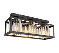 Globo Lighting Mathilde plafonnier 3x40 W noir-fumé 15697-3D