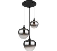 Globo Lighting Maxy lampe suspendue 3x40 W noir-fumé 15548-3H