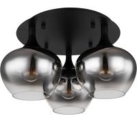 Globo Lighting Maxy plafonnier 3x40 W noir-fumé 15548-3D