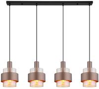 Globo Lighting Milley lampe suspendue 4x60 W ambre 15560-4HA