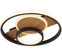 Globo Lighting Pikara plafonnier 1x24 W blanc-noir-bois 67322-24