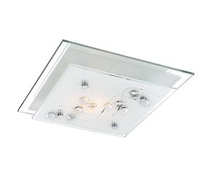 Globo lighting plafonnier chrome, excl. 1xe27 illu 60w 230v