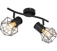 Globo Lighting Priska plafonnier 2x40 W noir 54017-2