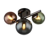 Globo Lighting Riha lampe suspendue 3x3.5 W vert-fumé-bleu-gris/cendre 56142-3W