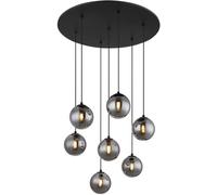 Globo Lighting Riha lampe suspendue 6x3.5 W noir-fumé 56133-7H