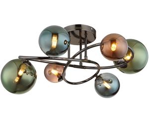 Globo Lighting Riha plafonnier 6x3.5 W vert-fumé-bleu-gris 56142-6D