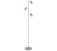 Lampadaire Lampadaire orientable 3 lampes Lampadaire salon sable blanc 3 flammes, métal, 3x GU10, DxH 23x154 cm
