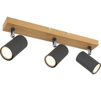 Globo Lighting Robby plafonnier 3x35 W bois-graphite 57911-3G