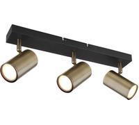 Globo Lighting Robby plafonnier 3x35 W noir-laiton 57911-3M