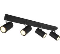 Globo Lighting Robby plafonnier 4x35 W noir-chrome 57911-4B