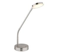 Lampe de table, lampe d'appoint, lampe de table, nickel mat, variateur tactile LED, H 53,5 cm