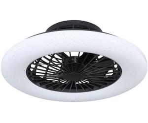 Globo Lighting Travo ventilateur de plafond avec lampe 1x30 W noir 03628B
