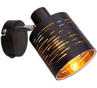 Globo Lighting Tunno applique murale 1x15 W noir-doré 15342-1