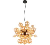 Globo Lighting Udo lampe suspendue 6x25 W noir-doré-ambre 15633HA