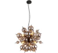 Globo Lighting Udo lampe suspendue 6x25 W noir-fumé 15633HS