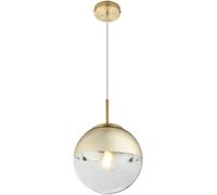 Lampe suspendue au plafond boule design éclairage de salon lampe à pendule en verre or clair