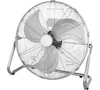 Globo Lighting VENTILATOR métal chromé, aluminium, interrupteur rotatif, puissance moteur max. 79W, vitesses 1100/1250/1350 RPM, LxlxH : 448x215x435mm, longueur du câble 2500mm, excl.