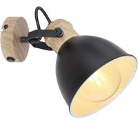 Globo Lighting Wiho applique murale 1x40 W noir-bois 54018-1S