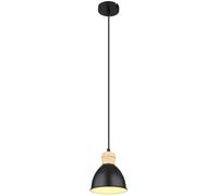 Globo Lighting Wiho lampe suspendue 1x40 W noir-bois 54018HS