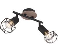 Globo Lighting Xara I plafonnier 2x40 W noir-bois 54802S-2H