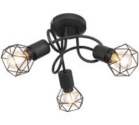Globo Lighting Xara I plafonnier 3x40 W noir 54802S-3D