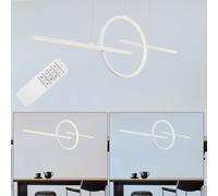 Globo Pendelleuchte Hängelampe LED CCT 124cm, Blanc, Dimmable, Avec Télécommande