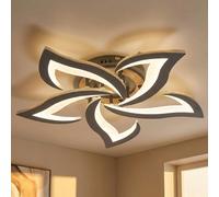 Globo Plafonnier Deckenleuchte Bois-Aspect CCT LED 55 cm Anthracite