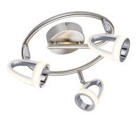 Plafonnier rond LED design Rodrik - Argent mat