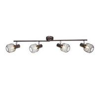 Globo - Plafonnier spot design industriel Akin - 4 Ampoules - Marron bronze - Akin Marron G