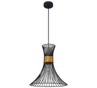 Globo PURRA Suspension Métal Noir Barres métalliques Noir/Or