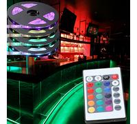 Globo Ruban LED RGB 5m 24W Variateur Télécommande IP44 Couleurs Multiples