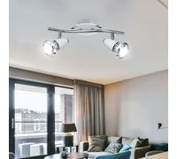 Globo Spot-Leiste LED Plafond Chrom Balken, Spots Ajustables, 1-3