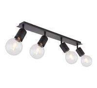 Spot plafonnier design métal Hermine - 4 Ampoules - Noir