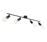 - Spot plafonnier design métal Martha - 4 Ampoules - Noir - Martha