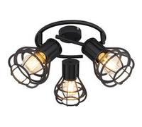Globo Lighting Spot plafonnier Clastra rond design industriel Noir