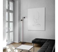 Globo Stehlampe Standleuchte Spotlampe Mobile Salonlampe H 158 cm
