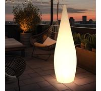 Globo Stehlampe Terrasse IP67 LED 80 cm Blanc Opale, 230V E27